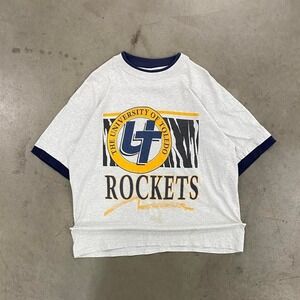 Vintage 90s The University of Toledo Rockets College T-Shirt Size XL